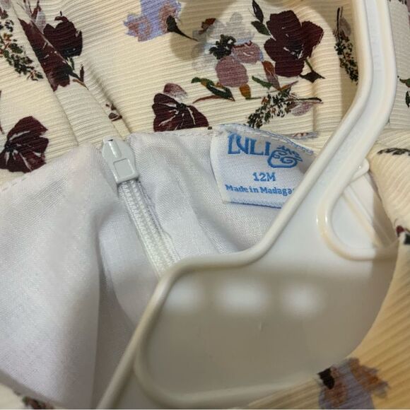 New Luli & me  red matching set  Floral Infant Dress 12 M - Picture 4 of 7